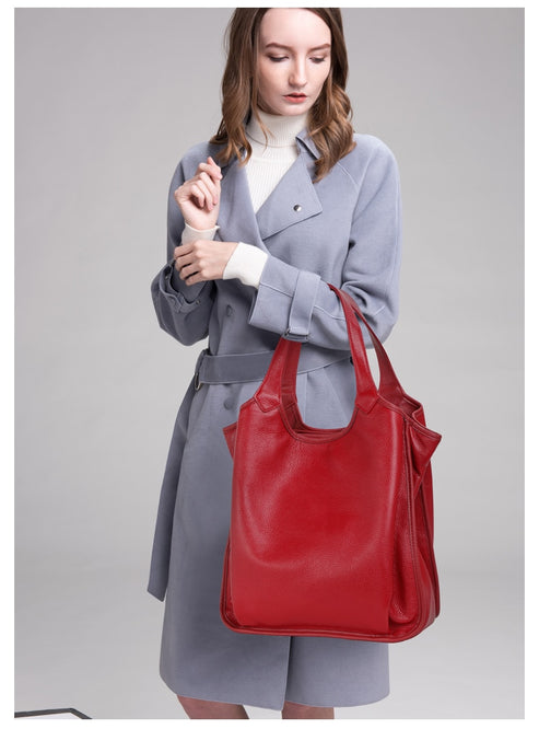 Sac fourre-tout en cuir pour femmes